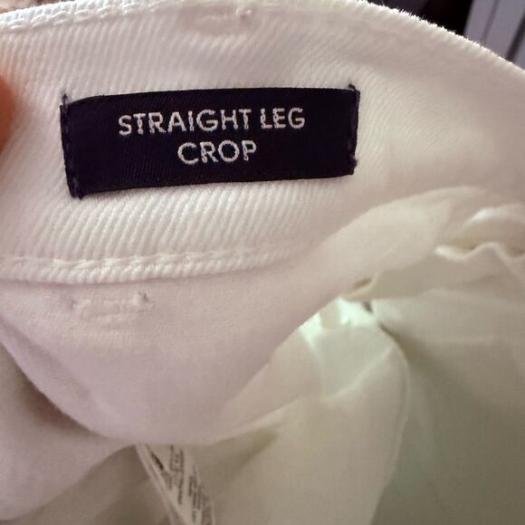 J. Crew Women’s 30 White Straight Leg Crop Jeans - Picture 5 of 6